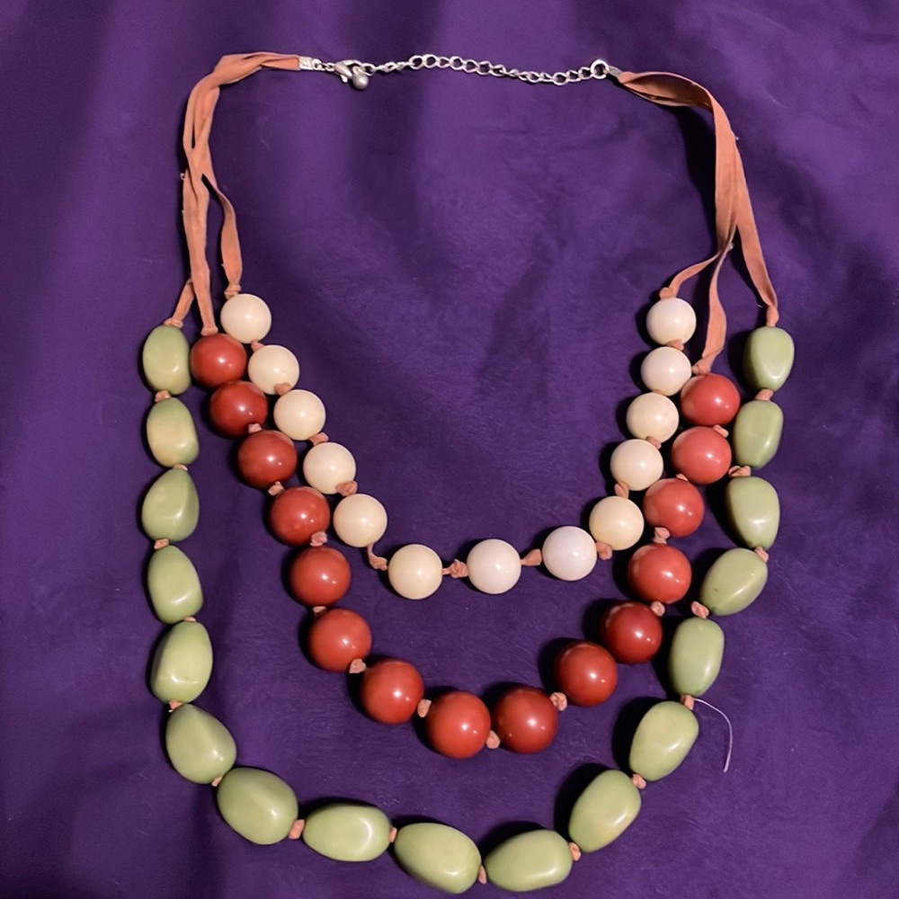 Earth Tone Beaded Necklace